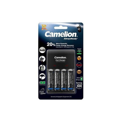 Camelion Batteries Pack of 4- 2500mAh with Fast Charger