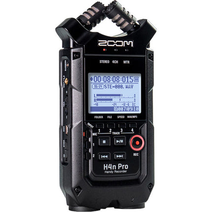 Zoom H4n Pro 4-Input 4-Track Portable Handy Recorder With Onboard X-Y Mic Capsule - Black