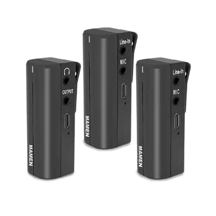 Mamen WMIC-5G PRO 2.4G UHF Wireless Mic (1x Receiver 2x Transmitter)