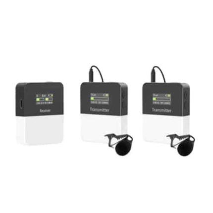 Mamen KT-W1 Wireless Microphone (1x Receiver 2x Transmitter)