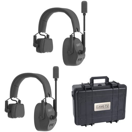 CAME-TV Kuminik8 Full-Duplex Wireless DECT Intercom System With 2 Single-Ear Headsets