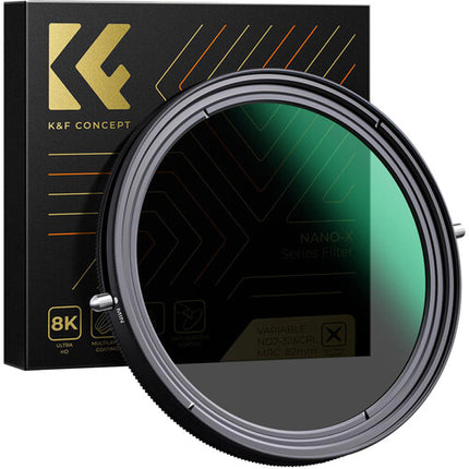 K&F Concept Nano-X Series Variable ND & CPL 2-in-1 Filter -1 to 5-Stop