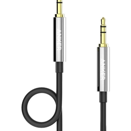 Anker A7123H12 AUX 3.5 mm Male To Male Audio Cable- Black