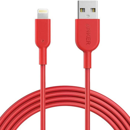 Anker A8433H92 Powerline II With Lightning Connector C89 - Red