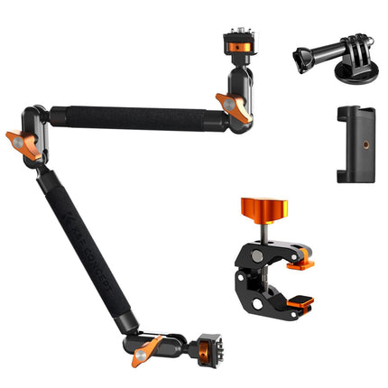 K&F Concept 22 inch Magic Arm Clamp Kit Overhead Desk Mount