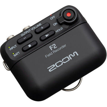 Zoom F2 Ultracompact Portable Field Recorder With Lavalier Microphone