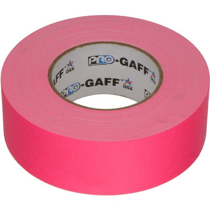 ProTapes Pro Gaffer Tape (2inch x 50 yd- Fluorescent Pink)