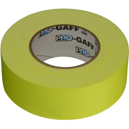 ProTapes Pro Gaffer Tape (2inch x 50 yd- Fluorescent Yellow)