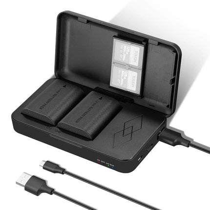 NEEWER Replacement Battery and Charger Set for Canon LP-E6-LP-E6N