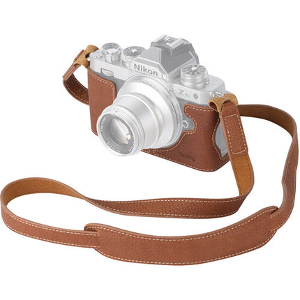 SMALLRIG Leather Half Case with Shoulder Strap for Nikon ZFC Mirrorless