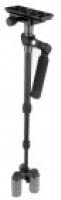TRIOPO FM241 Carbon Fiber + Aluminum Alloy Retractable Handheld Stabilizer for SLR Camera - Black