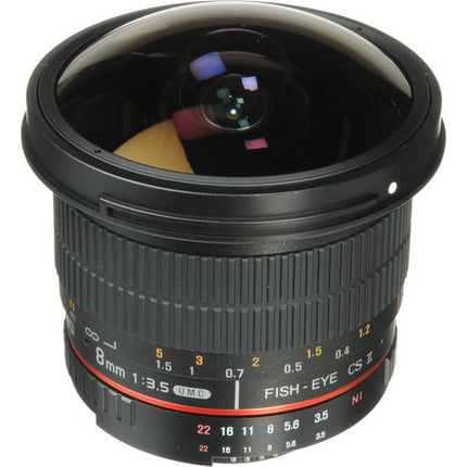 Samyang 8mm f-3.5 HD Fisheye Lens with AE Chip and Removable Hood for Nikon