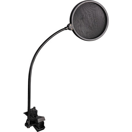 Auray PFSS-55 Pop Filter with Gooseneck with Springloaded Clamp (5.5inch Pop Filter and 13.5inch Gooseneck)