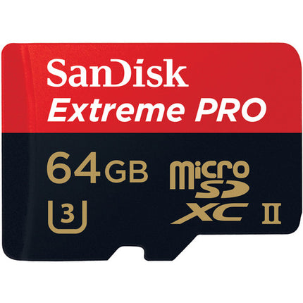 SanDisk 64GB Extreme PRO UHS-II microSDXC Memory Card