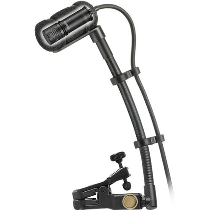 Audio-Technica ATM350U Cardioid Condenser Instrument Microphone with Universal Clip-On Mounting System (5inch Gooseneck)