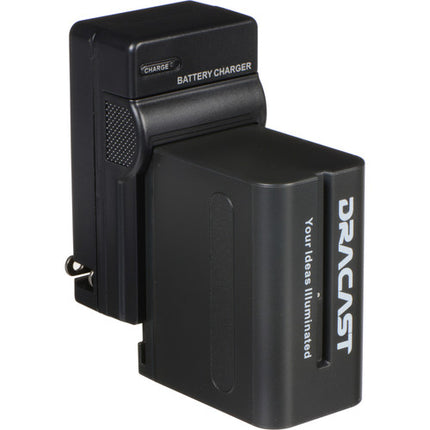 Dracast 1x NP-F 6600mAh Battery and 1 Charger Kit