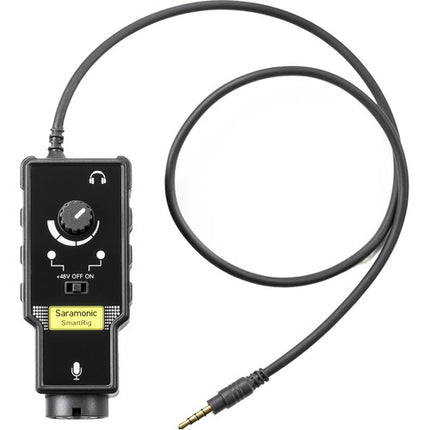 Saramonic SmartRig II XLR Mic & 1-4inch Guitar Adapter With Phantom Power Preamp for Smartphones