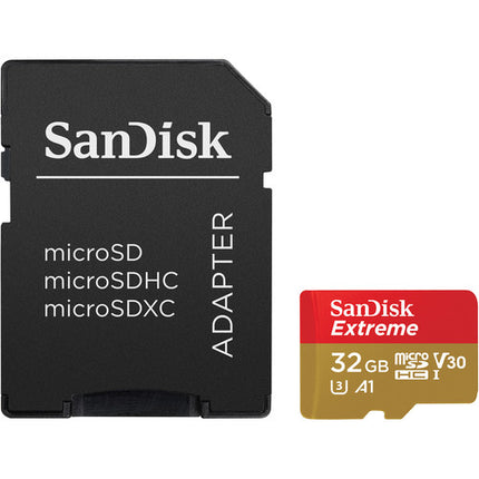 SanDisk 32GB Extreme UHS-I micro SDHC Memory Card with SD Adapter