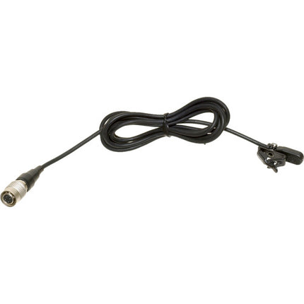 Audio-Technica MT830cW Omnidirectional Lavalier Microphone for Wireless (Black- Hirose 4-Pin Connector)