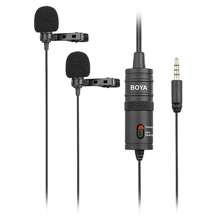 BOYA BY-M1DM Dual Omnidirectional Lavalier Microphone