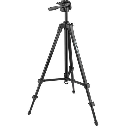 Magnus PV-3320G Photo-Video Tripod with Geared Center Column with Smartphone Adapter and GoPro Mount