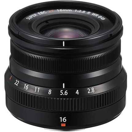 FUJIFILM XF 16mm f-2.8 R WR Lens (Black)