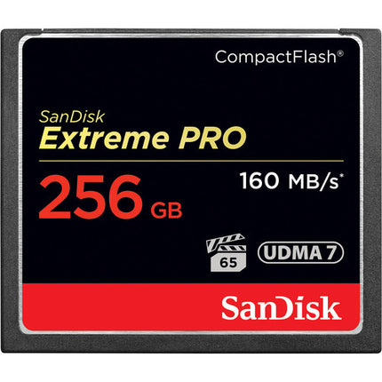 SanDisk 256GB Extreme Pro CompactFlash Memory Card (160MB-s)