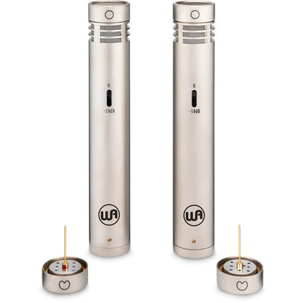 Warm Audio WA-84 Stereo Microphone Pair with Omni Cardioid Capsules (Nickel)