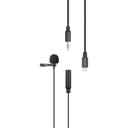 Saramonic LavMicro U1B Omnidirectional Lavalier Microphone with Lightning Connector for iOS Devices (6m Cable)