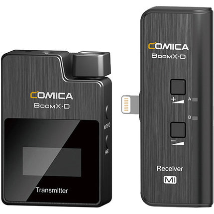 Comica Audio BoomX-D MI1 Ultracompact Wireless Microphone System for Iphone