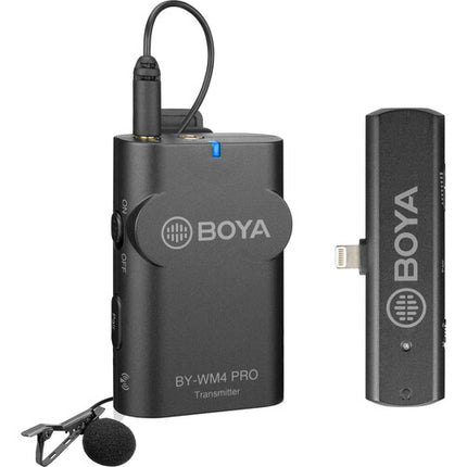 BOYA BY-WM4 PRO-K3 Digital Wireless Omni Lavalier Microphone System for Lightning iOS Devices (2.4 GHz)