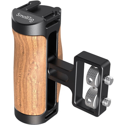 SmallRig Mini Wood Side Handle with Dual 1-4--20 Screw Mount