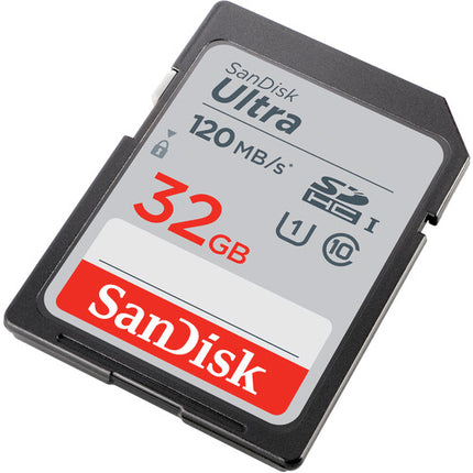 SanDisk 32GB Ultra UHS-I SDHC Memory Card (120MB/S)