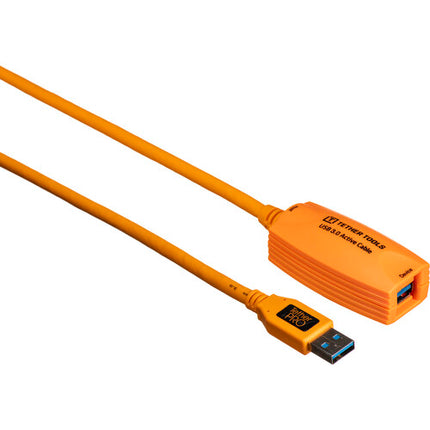 Tether Tools TetherPro USB 3.0 Active Extension Cable (Hi-Visibility Orange- 4.6m)