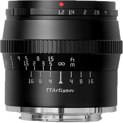 TTArtisan 50mm f-1.2 Lens (Black)