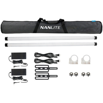 Nanlite PavoTube II 30X RGBWW LED Pixel Tube 2-Light Kit with Internal Battery