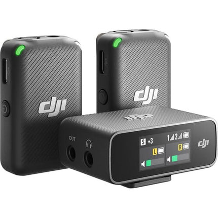 DJI Mic Version 1 (2-Person) Compact Digital Wireless Microphone System-Recorder (2.4 GHz)
