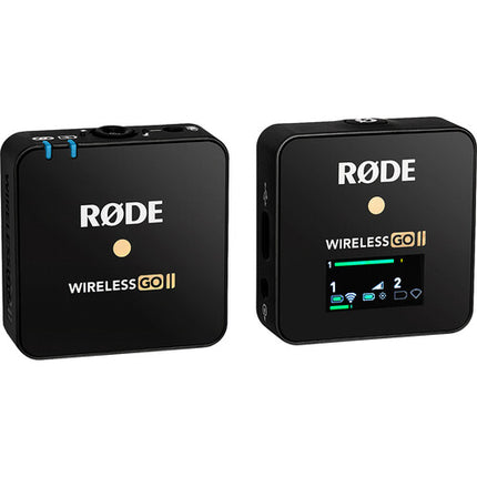 Rode Wireless GO II Single Compact Digital Wireless Microphone System-Recorder (2.4 GHz- Black)
