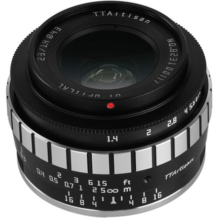 TTArtisan 23mm f-1.4 Lens (Black & Silver)