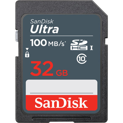SanDisk 32GB Ultra SDHC UHS-I Memory Card 100MB-s