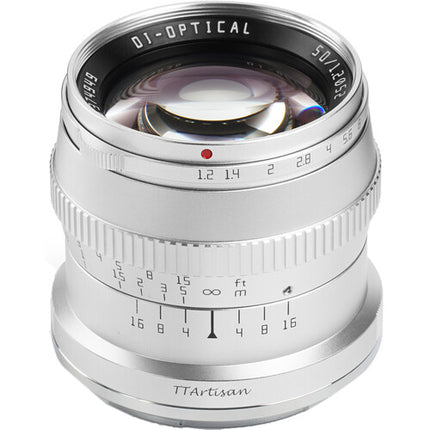 TTArtisan 50mm f/1.2 Lens (Silver)