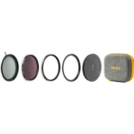 NiSi 77mm Swift VND Mist Kit 1-9 Stops (1-5-Stop VND- 4-Stop ND- Black Mist 1/4)