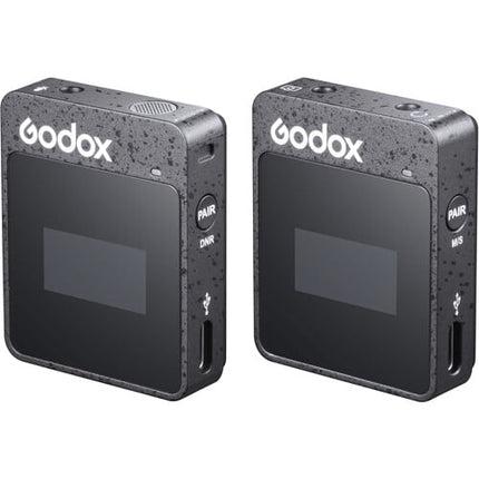 Godox MoveLink II M1 Compact Wireless Microphone System for Cameras Smartphones with 3.5mm (2.4 GHz- Black)