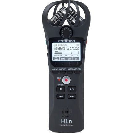 Zoom H1n-VP Portable Handy Recorder with Windscreen- AC Adapter- USB Cable Case (Black)