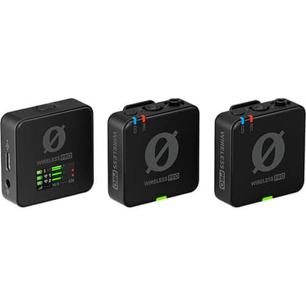 RODE Wireless PRO 2-Person Clip-On Wireless Microphone System-Recorder with Lavaliers (2.4 GHz)