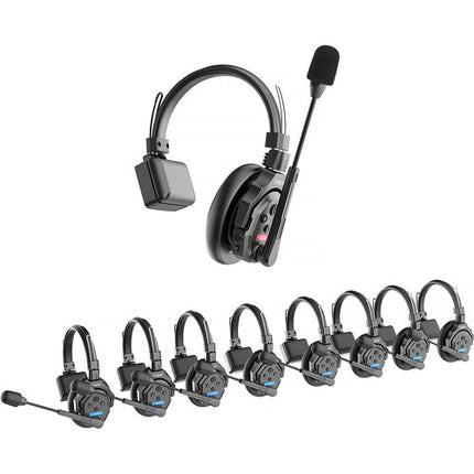 Synco X-Talk X9 Wireless Intercom System with 9 Single-Ear Headsets