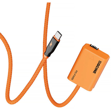 ZGCINE USB-C PD to Sony NP-FW50 Braided Dummy Battery Cable