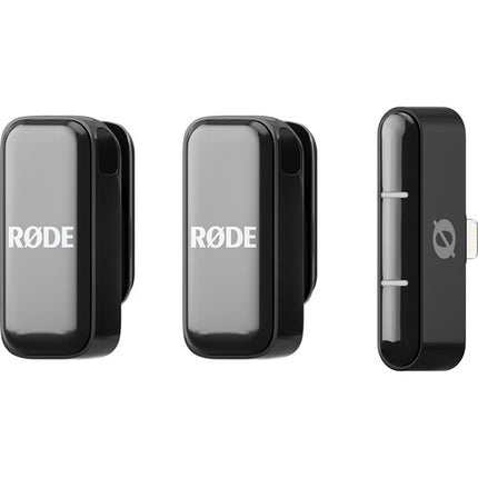 RODE Wireless Micro 2-Person Ultracompact Wireless Microphone System with USB-C Connector (2.4 GHz- Black)