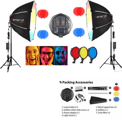 Generic Light 2pcs Kit with Octa LED 2X125W