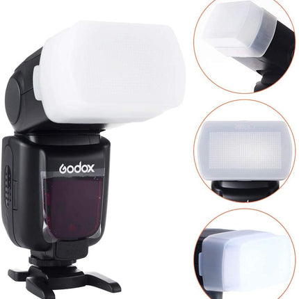 Flash Diffuser Dome Bounce-(1 Pack White)